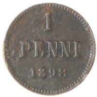Монета 1 пенни 1898