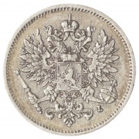Монета 25 пенни 1909