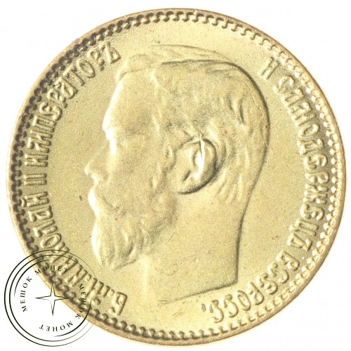 Копия 5 рублей 1900 года — C4828