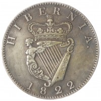 Копия Пенни 1822 Ирландия Георг 4