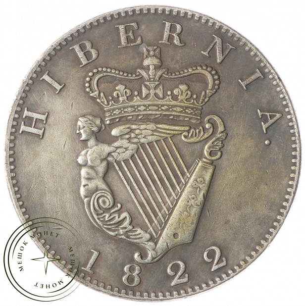 Копия Пенни 1822 Ирландия Георг 4