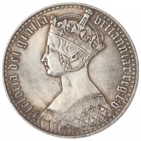 Копия 1 крона 1847 Великобритании Королева Виктория