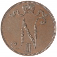 Монета 5 пенни 1916