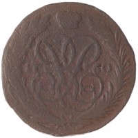 Монета 1 копейка 1760