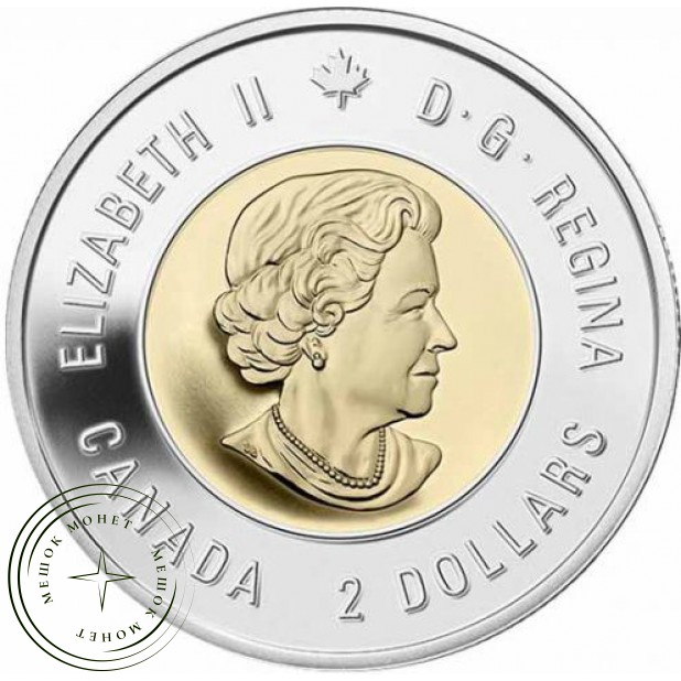 Канада 2 доллара 2001 Медведь