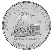 Монета США 5 центов 2004 Лодка