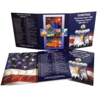 Альбом-планшет для хранения памятных 25-центовых монет США национальные парки