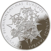 Литва 1 лит 2013. Председательство в ЕС