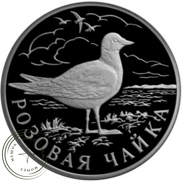 1 рубль 1999 Розовая чайка
