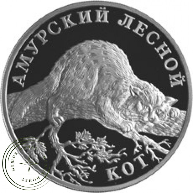 1 рубль 2004 Амурский лесной кот