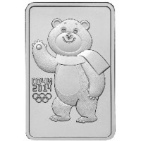 3 рубля 2012 Белый Mишка