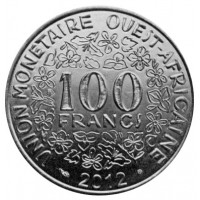 Западно-Африканский союз 100 франков 2012