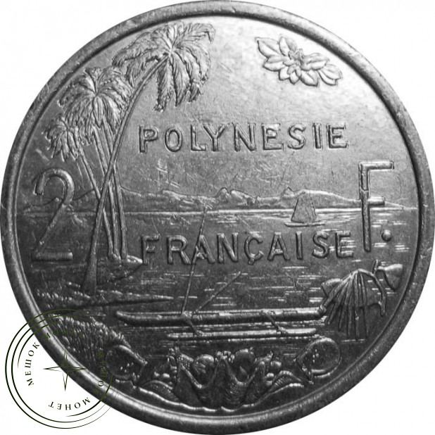 Полинезия 2 франка 2001 — 25484052