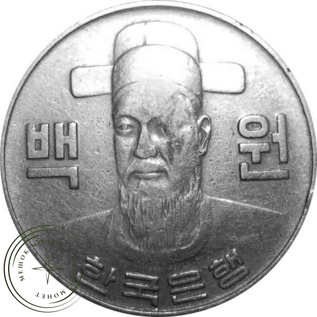 Южная Корея 100 вон 1982