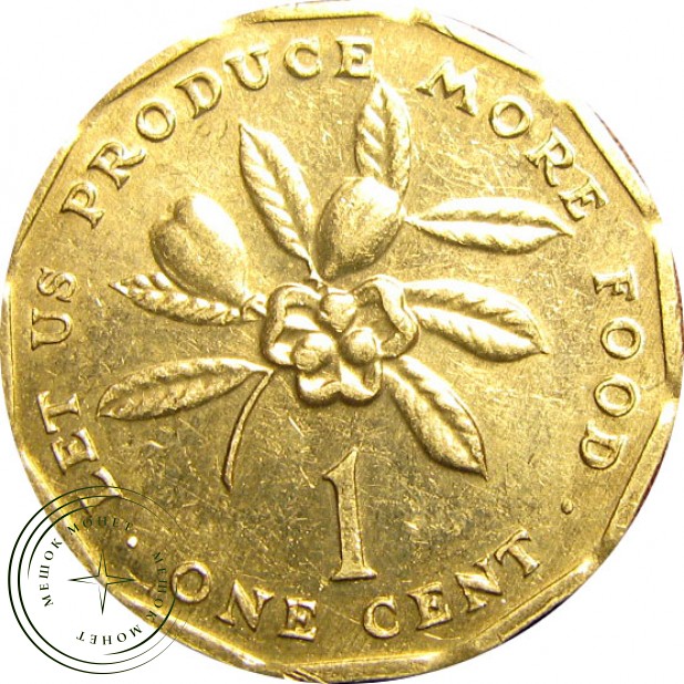 Ямайка 1 цент 1986