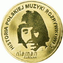 Монета Польша 2 злотых 2009 Чеслав Немен