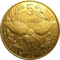 Монета Новая Каледония 5 франков 2004