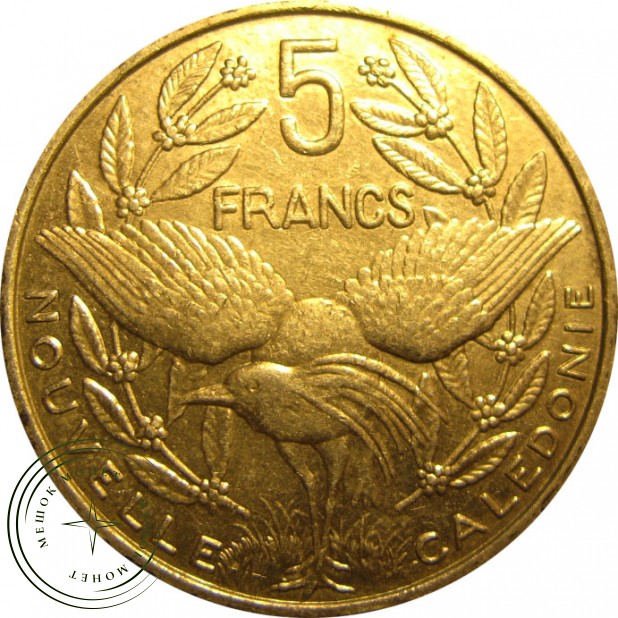 Новая Каледония 5 франков 2004