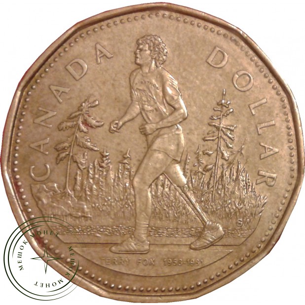 Канада 1 доллар 2005 Терри Фокс