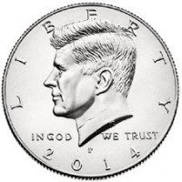 США 50 центов 2014 Кеннеди