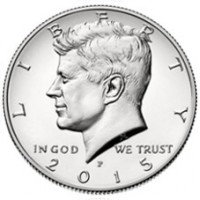 США 50 центов 2015 Кеннеди