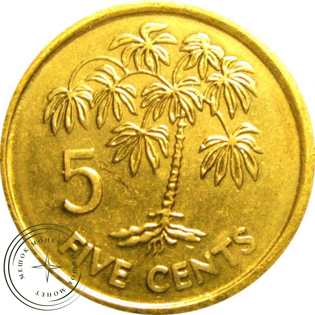 Сейшелы 5 центов 2007