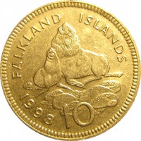 Фолклендские острова 10 пенсов 1998
