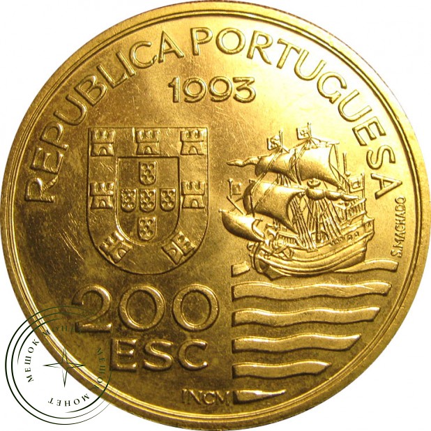 Португалия 200 эскудо 1993