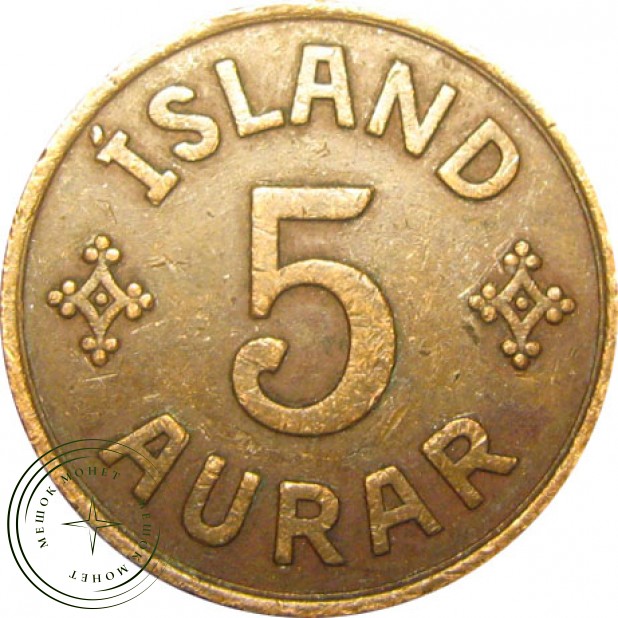 Исландия 5 аурар 1942