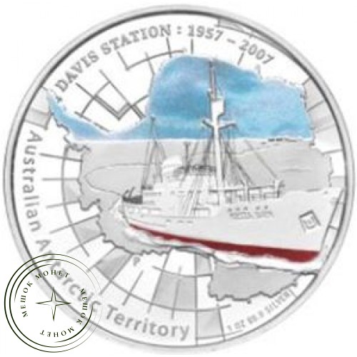 Австралия 1 доллар 2007 Станция Дэвис — 30912518