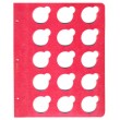 Лист для монет в капсулах диаметром 35 мм (красный)