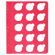 Лист для монет в капсулах диаметром 39 мм (красный)