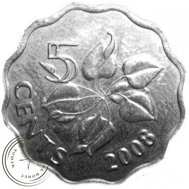 Свазиленд 5 центов 2009