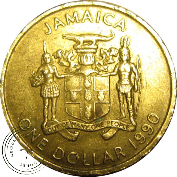 Ямайка 1 доллар 1991