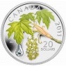Канада 20 долларов 2011 Кленовый лист с хрустальной каплей