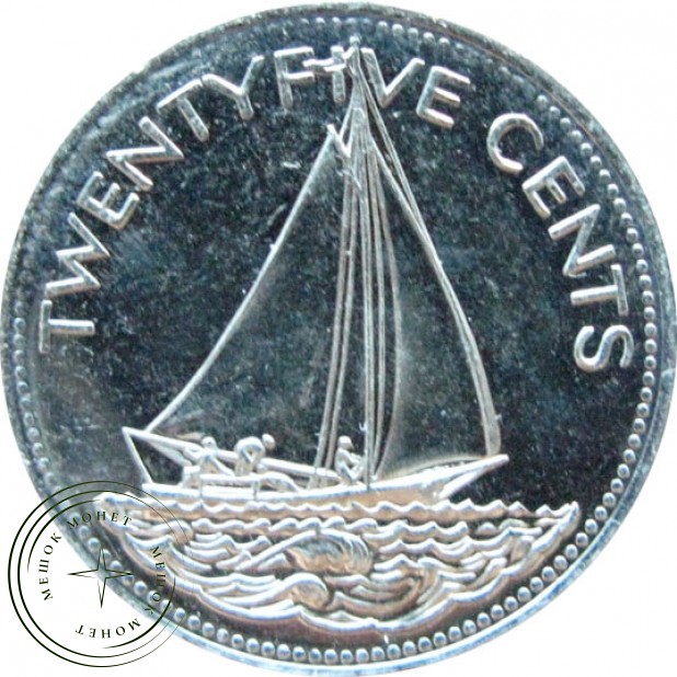 Багамские острова 25 центов 2005
