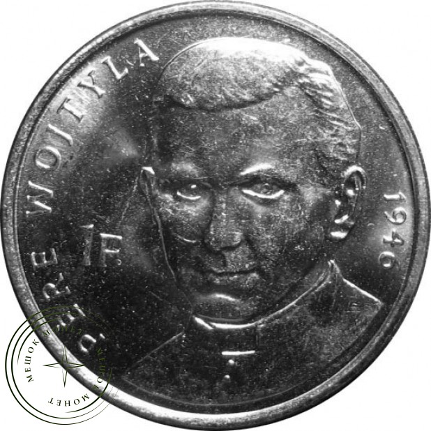 Конго 1 франк 2004