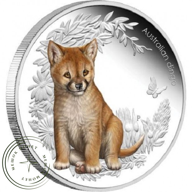 Австралия 50 центов 2011 Щенок Австралийской собаки Динго