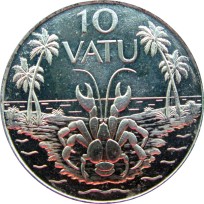 Монета Вануату 10 вату 1999