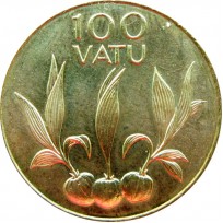 Монета Вануату 100 вату 2002