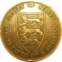 Остров Джерси 1/12 шиллинга 1913