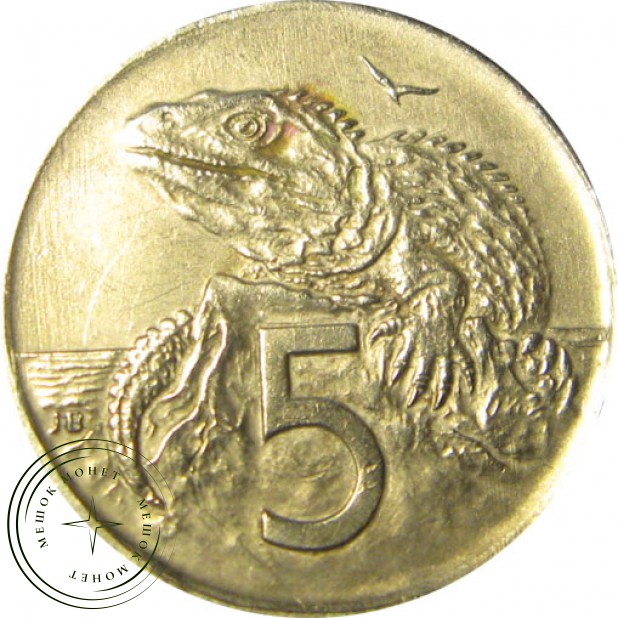 Новая Зеландия 5 центов 2004