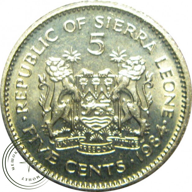 Сьерра-Леоне 5 центов 1984