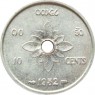 Лаос 10 центов 1952