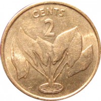 Монета Кирибати 2 цента 1979