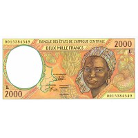 Габон 2000 франков 2000-2002