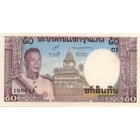Банкнота Лаос 50 кип 1963