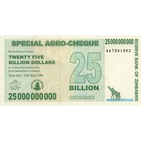 Зимбабве 25000000000 долларов 2008