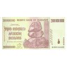 Зимбабве 200000000 долларов 2008 Замещение Серия ZA