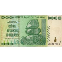 Зимбабве 1000000000 долларов 2008